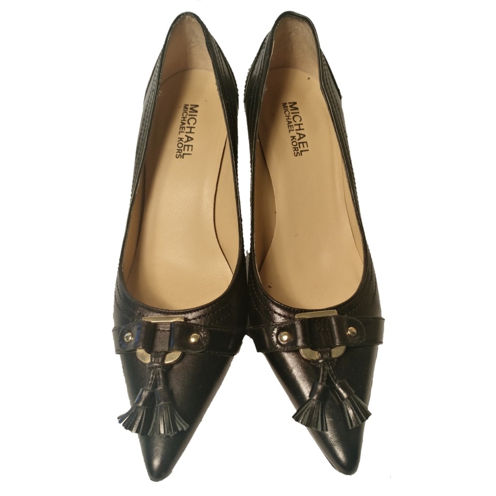 Micheal  Kors Tasseled Leather Heel
